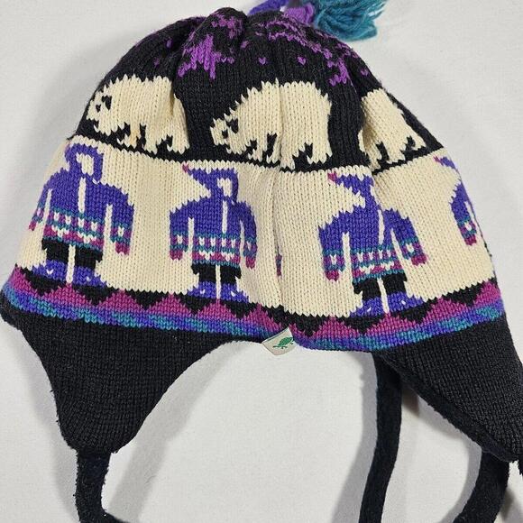 Vintage Turtle Fur Wool Blend Knit Beanie Poppy Gale Vermont USA - Picture 4 of 7